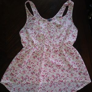 Juniors floral print blouse